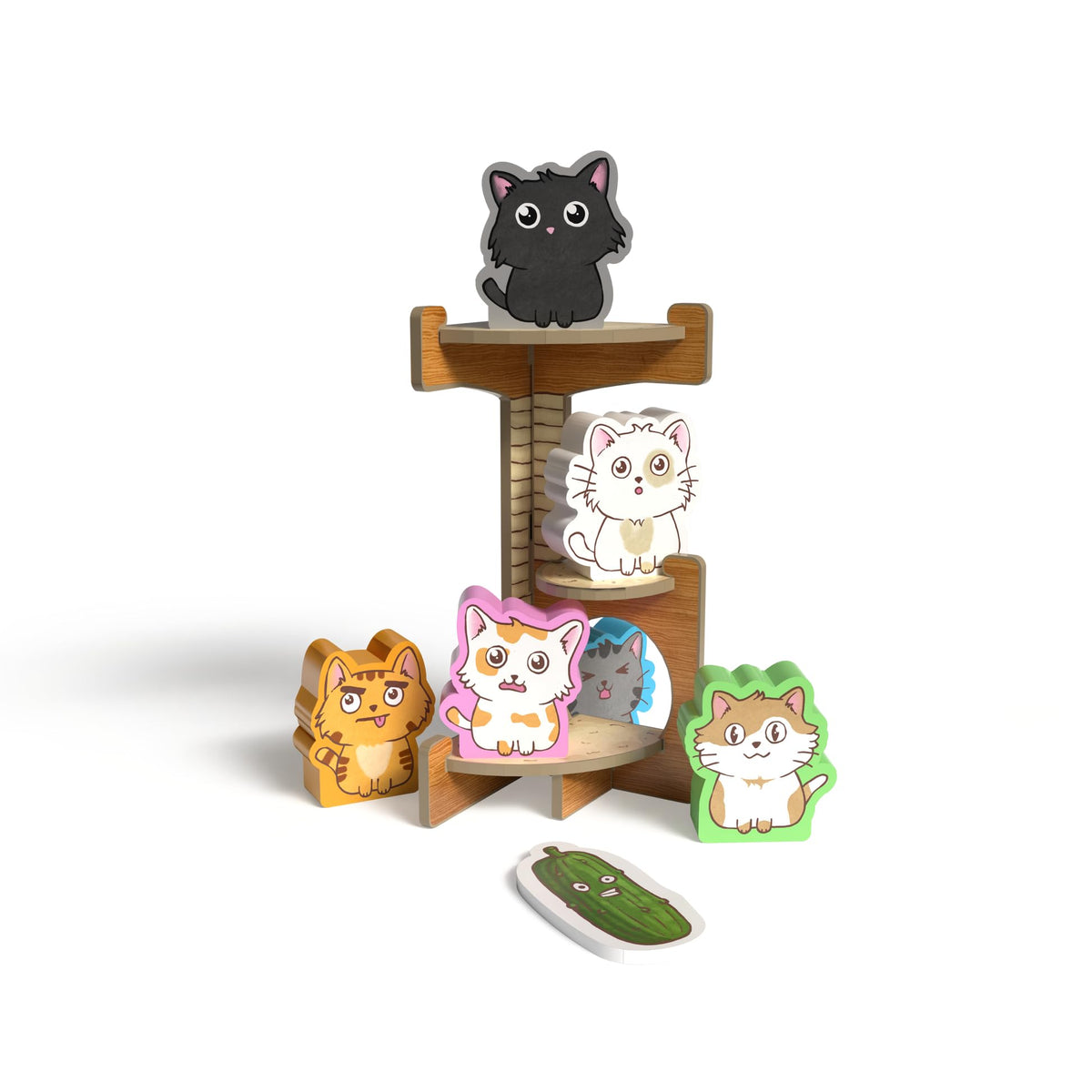 Envy Born Games cat-tree marker marks the first player with cute style and practical clarity.