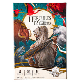 Envy Born Games Hercules and the 12 Labors solo card-dice setup for strategic play