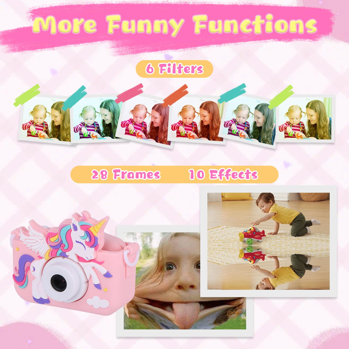 Envyvip Unicorn Camera includes 32GB card for thousands of photos