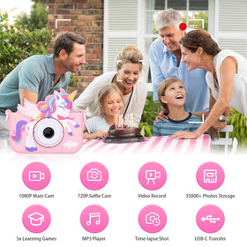 Envyvip Unicorn Camera side handheld pink shows ergonomic grip for small hands