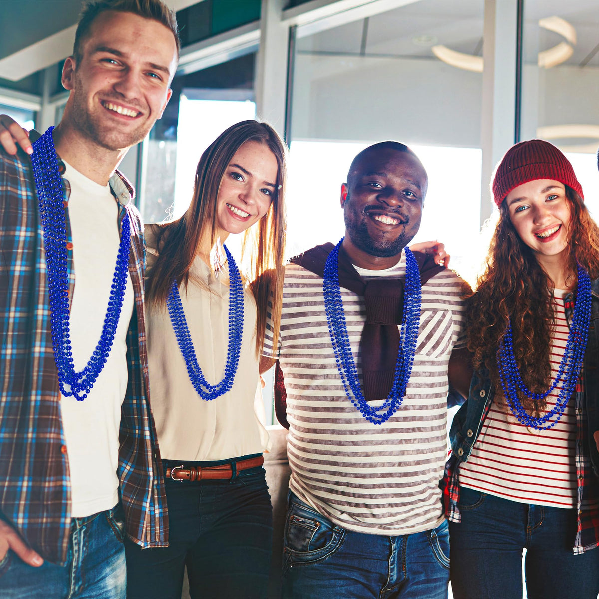 EOBOH festival beads boost mood with vivid blue color at celebrations
