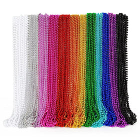 EOBOH Mardi Gras beads 33 inch necklace for festive parade fun.