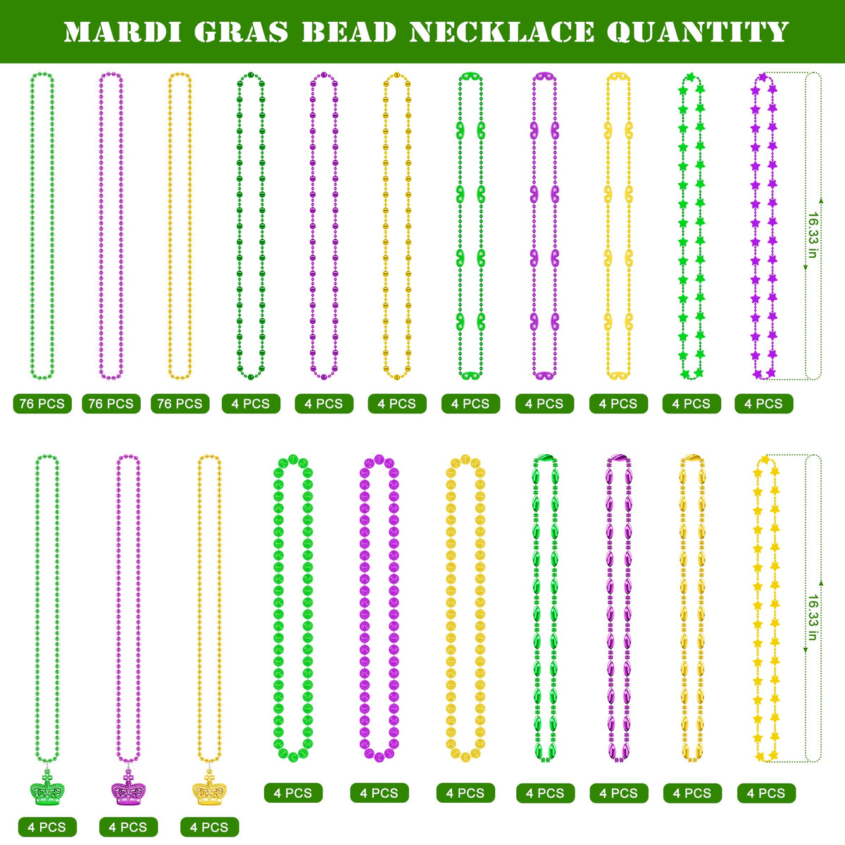 EOBOH metallic beads closeup showing durable plastic construction.