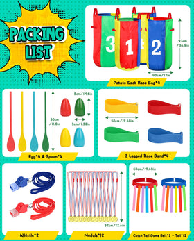 Eocolz Egg Spoon Race set featuring rounded, non-toxic pieces perfect for balance games