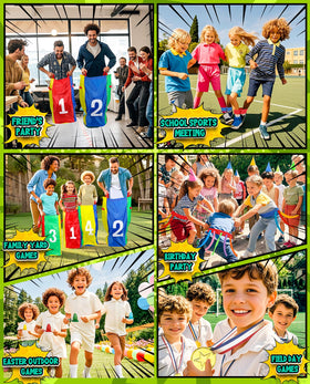 Eocolz Family Day yard setup showing quick assembly for party-ready play