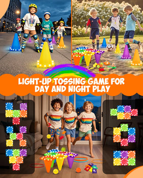 Eocolz LED bean bags illuminate toss games