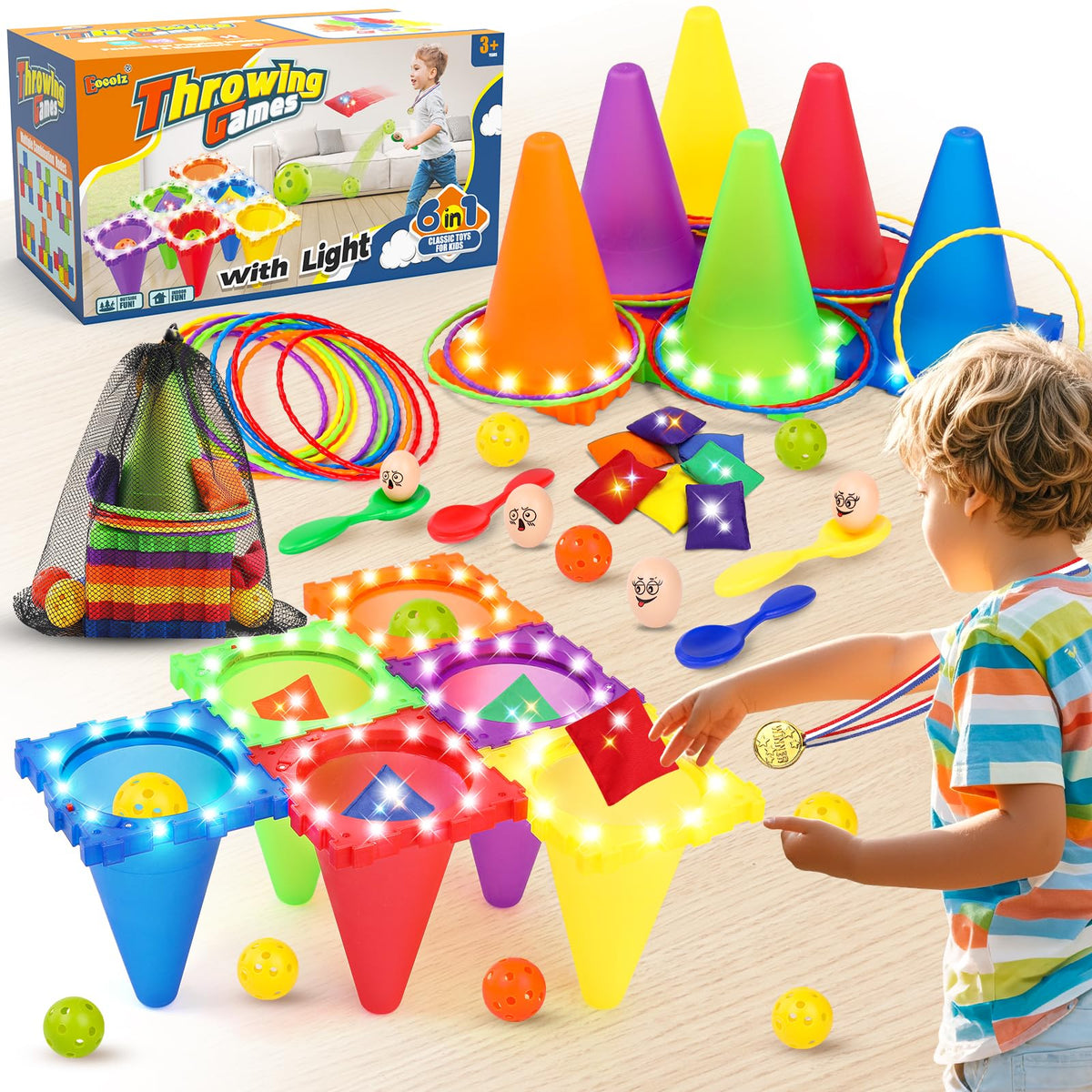 Eocolz family enjoys outdoor carnival games