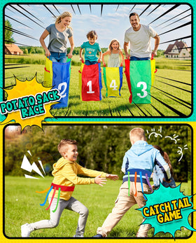 Eocolz Potato Sack Race Bags ready for kids and adults, durable and colorful
