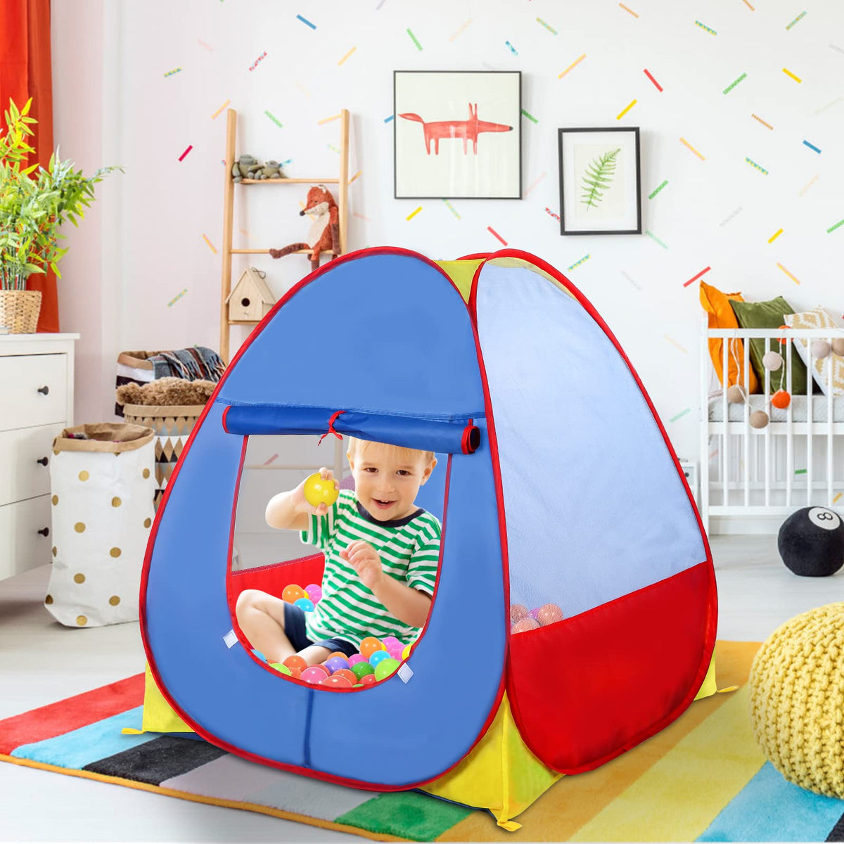 EocuSun Ball Pit comes alive with colorful panels for joyful exploration.