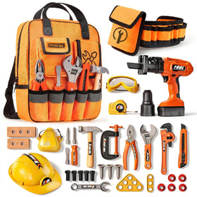 Eohemeral kids tool belt set for indoor and outdoor play, organized storage.