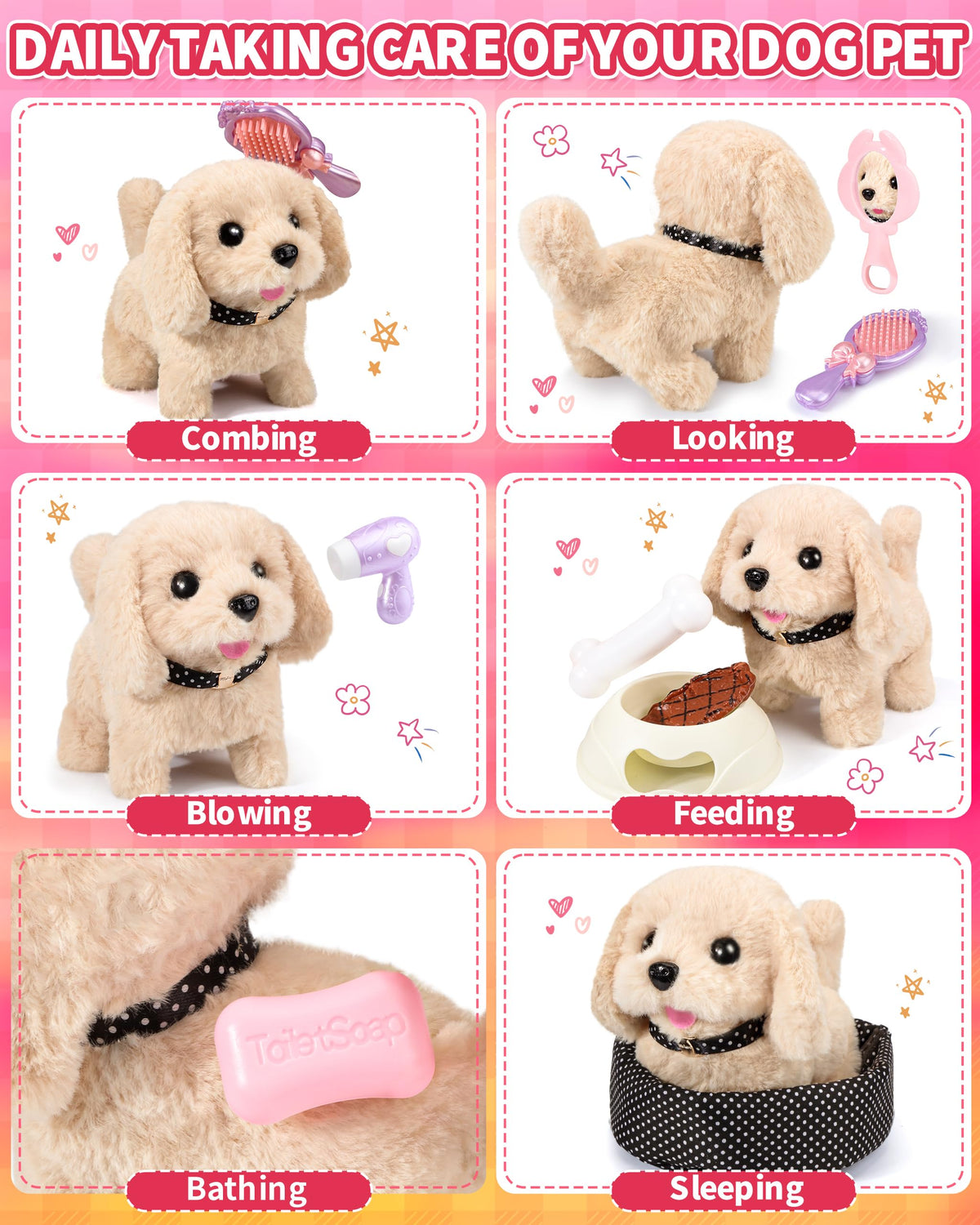 Eohemeral portable puppy backpack enables on-the-go pretend play