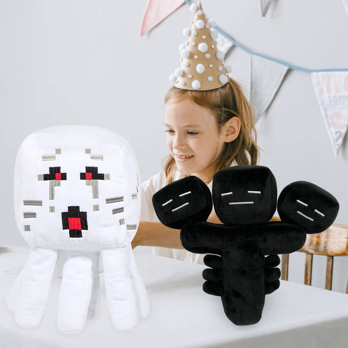 EOHX Wither Storm plush ghast with game controller for themed display