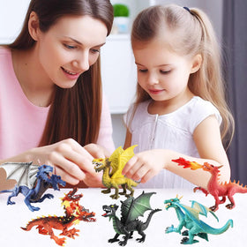 EOIVSH bright-colored dragon toys spark creative pretend play.