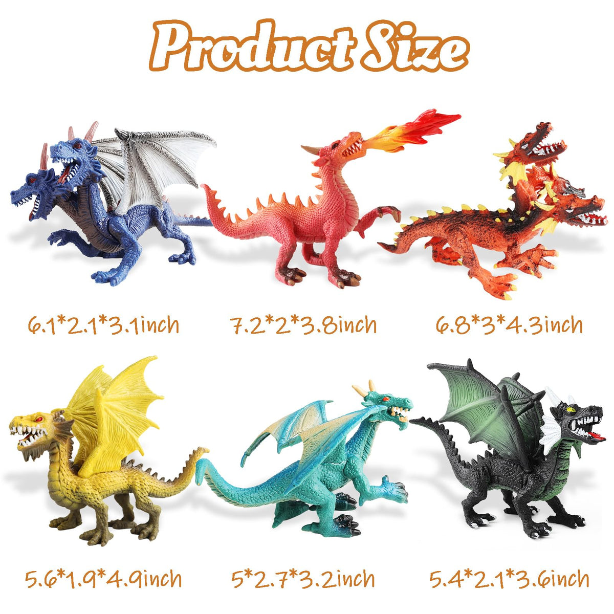 EOIVSH dragon cake toppers and party decor for festive celebrations.