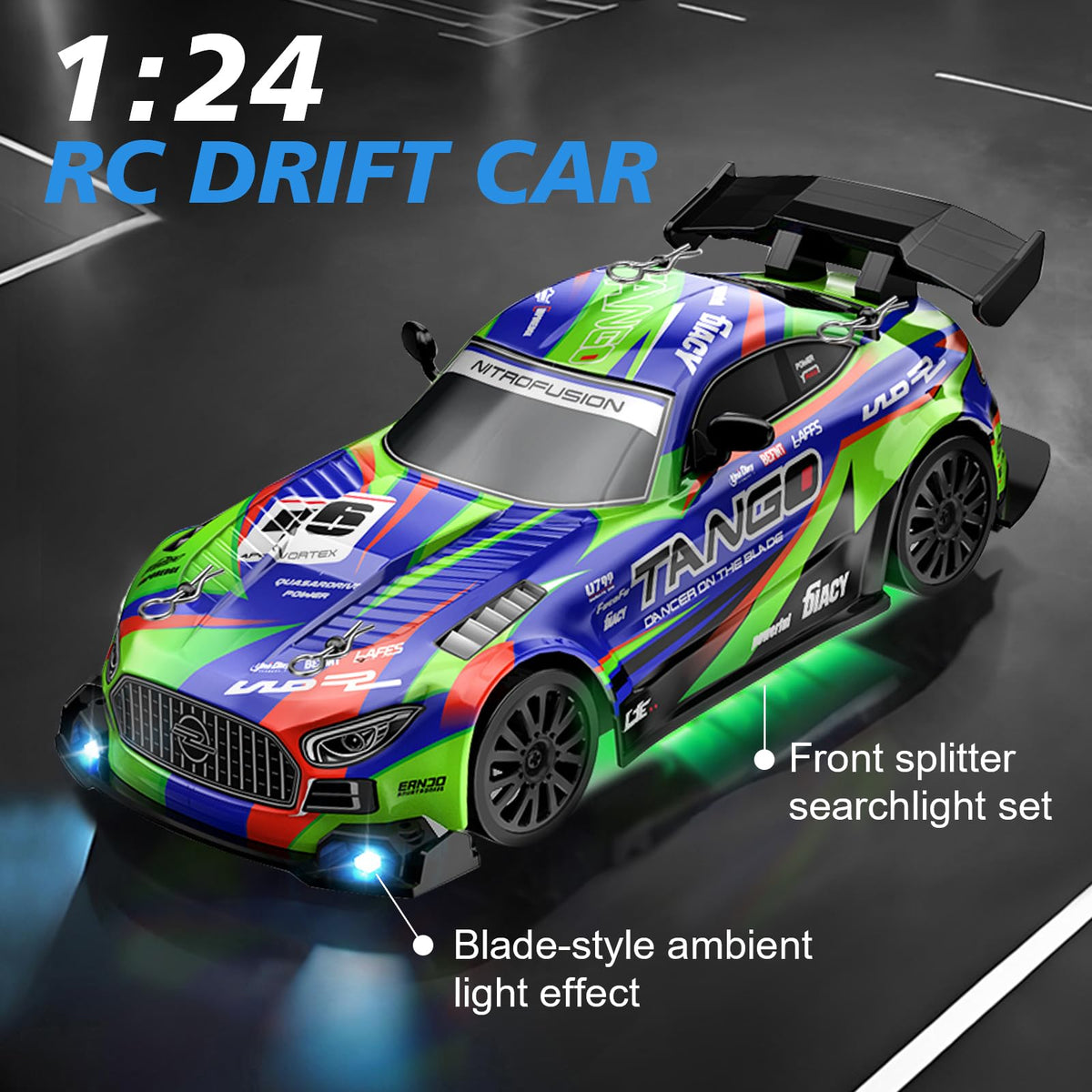 EOQIFJM Drift RC Car drift tires for controlled slides