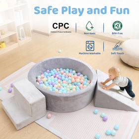 EOSAU colorful pit balls add vibrant, sensory-filled playtime