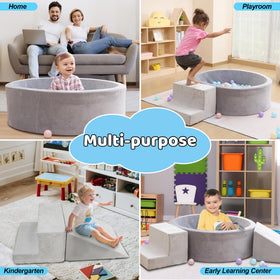 EOSAU soft play set with easy assembly and layout flexibility