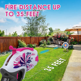EP EXERCISE N PLAY includes 20 soft darts for quick reloads.