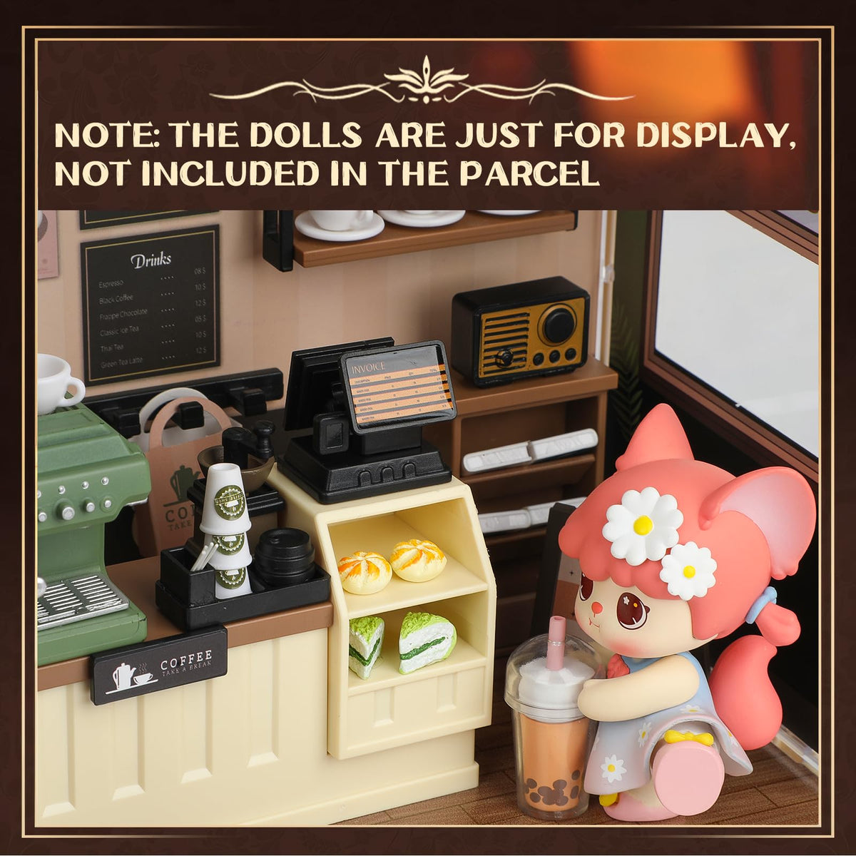 EP EXERCISE N PLAY Dust-cover display case protects and showcases your finished model.