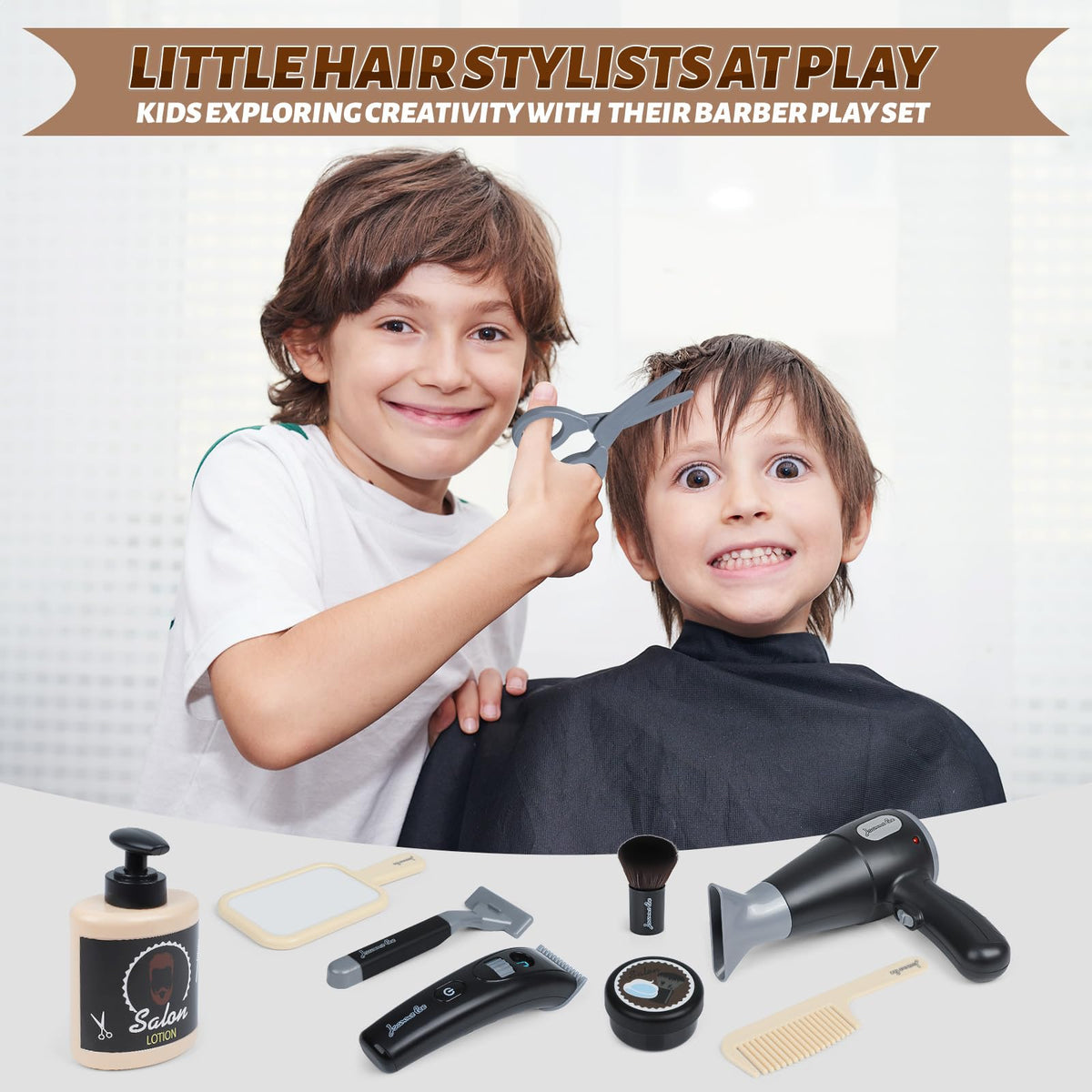EP EXERCISE N PLAY hair dryer with lights adds realistic salon play