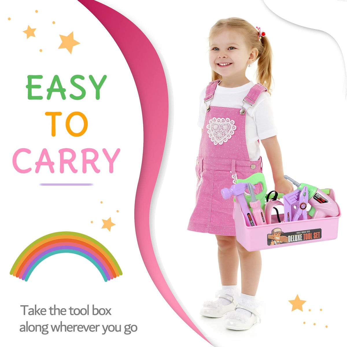 EP EXERCISE N PLAY portable tool box supports tidy on-the-go play.