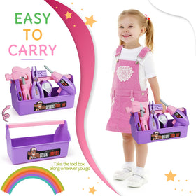 EP EXERCISE N PLAY portable toolbox keeps play tools tidy and portable for on-the-go projects.