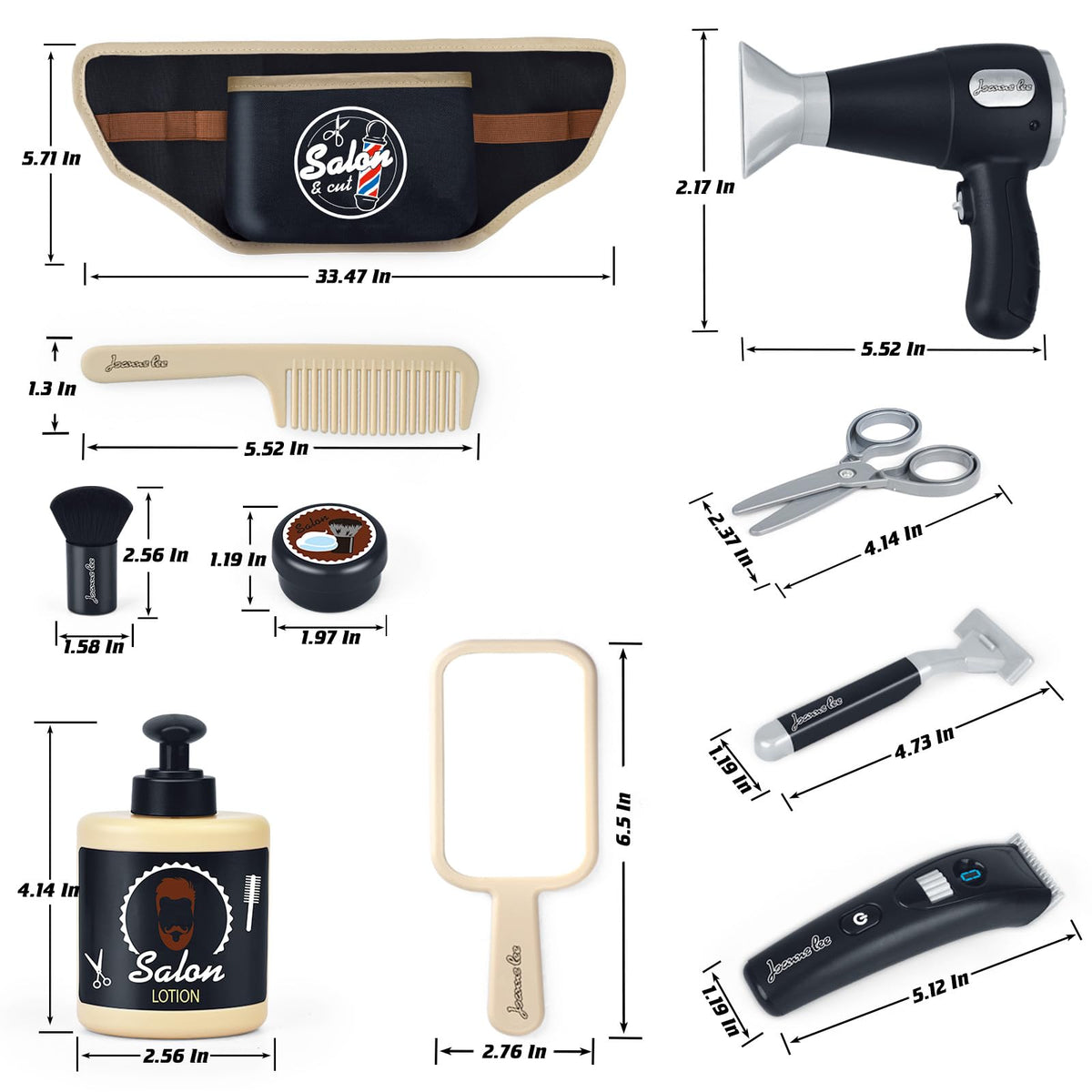 EP EXERCISE N PLAY storage box keeps barber tools organized after play