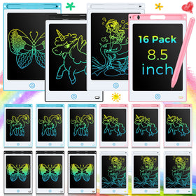 Epakh 16 piece kids LCD tablet with black border for portable doodling