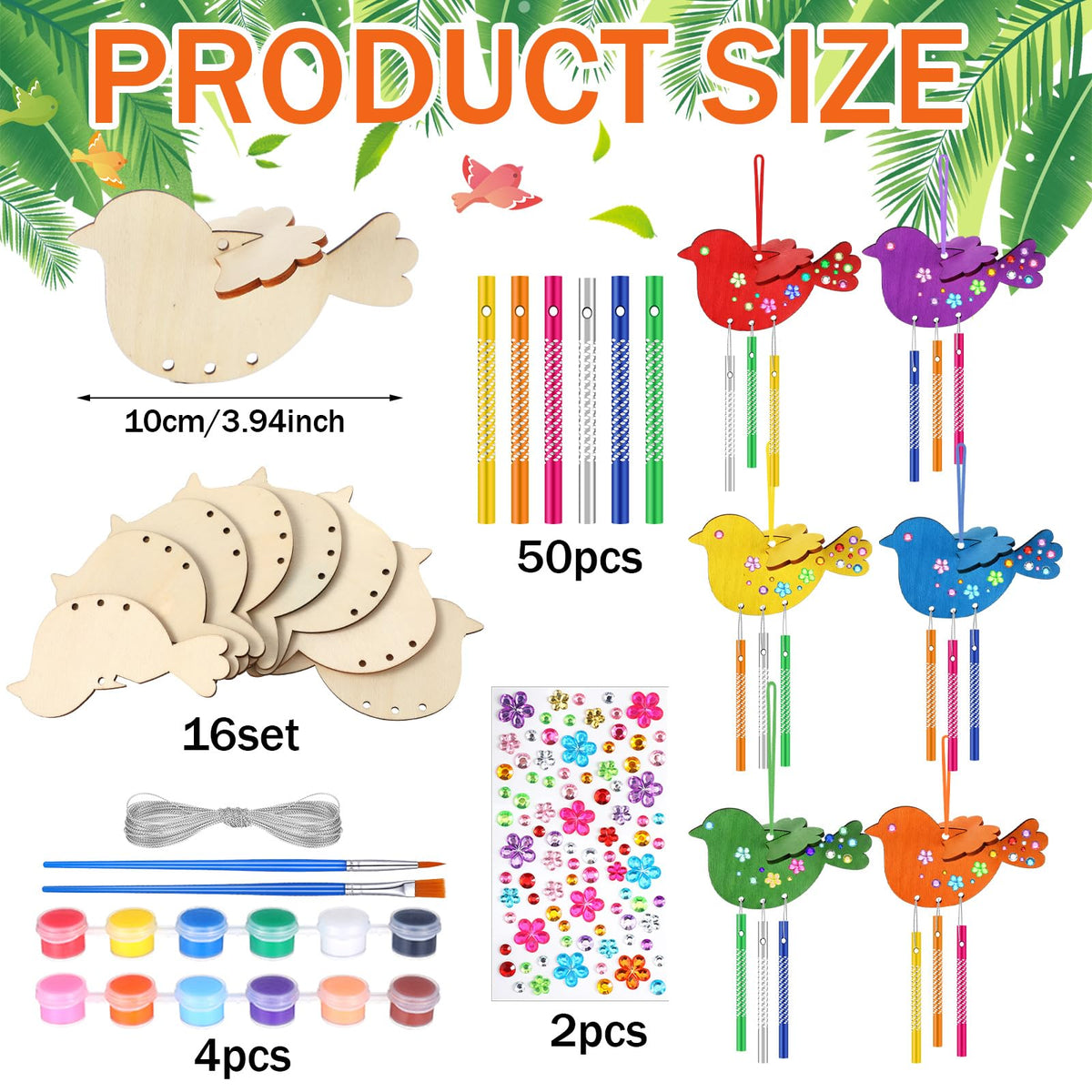 Epakh Diamond stickers add sparkle to your wind chime craft.