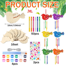 Epakh Diamond stickers add sparkle to your wind chime craft.
