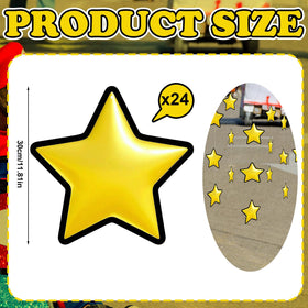 Epakh double-sided laminated star for durable party decor