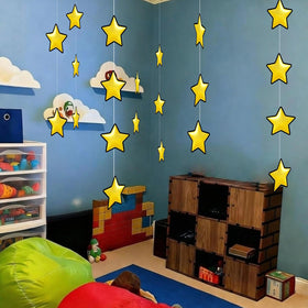 Epakh star hanging decoration with dual-sided print for bright visuals