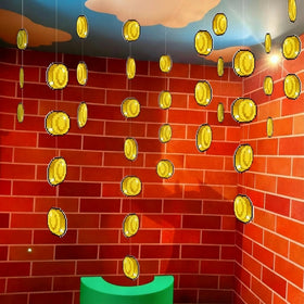 Epakh gold-themed home decor elevates video game party vibes