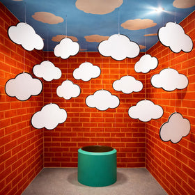 Epakh cloud hanging decor 30 cm enhances festive room ambiance.