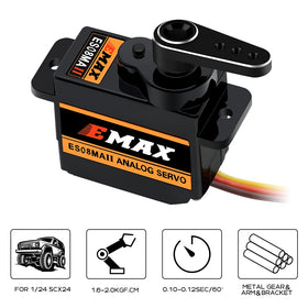 EPINON SCX24 high-torque servo delivers strong steering torque.