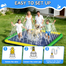 EPN Splash Pad backyard setup ideal for family fun.