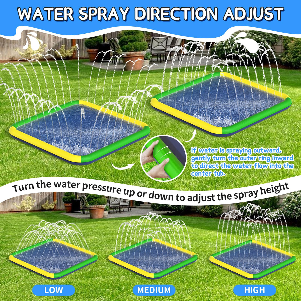 EPN Splash Pad reinforced bottom for durability with pets.