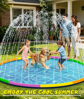 EPN Splash Pad easy setup with simple connector and adjustable water height