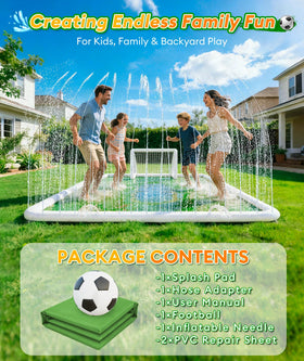 EPN Splash Pad creates family-friendly backyard fun for kids and dogs.