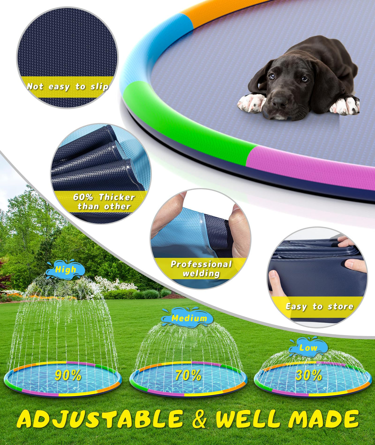 EPN Splash Pad foldable design for easy storage and transport