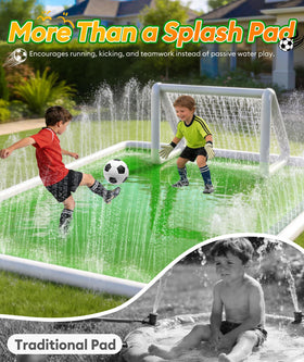 EPN Splash Pad with non-slip base enhances safety during backyard fun.