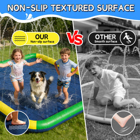 EPN Splash Pad non-slip textured surface keeps little feet steady.