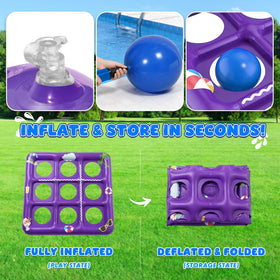 EPN Tic Tac Toe durable PVC construction on poolside display