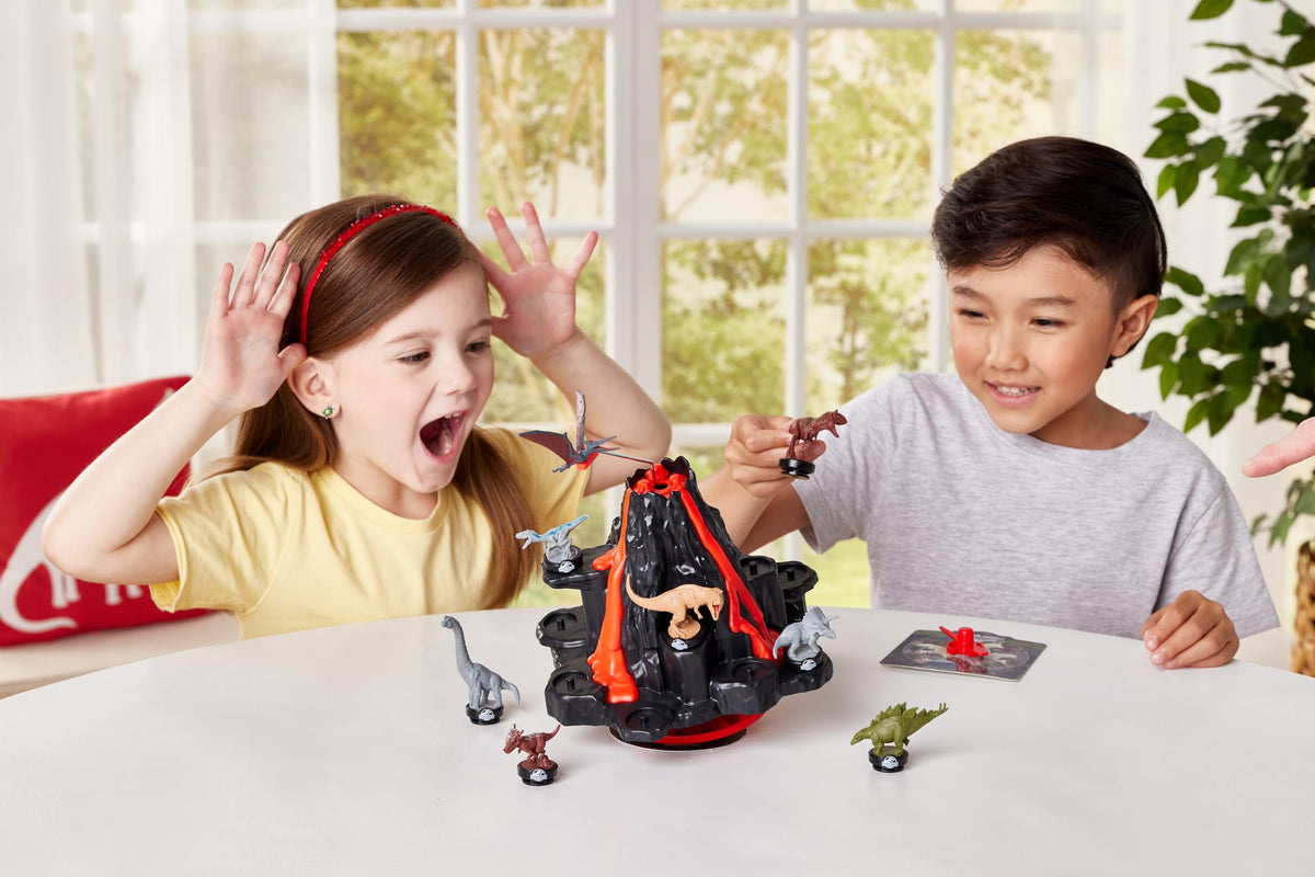 Epoch Games Jurassic World Shaky Volcano: eight dinosaurs included for action-packed play.