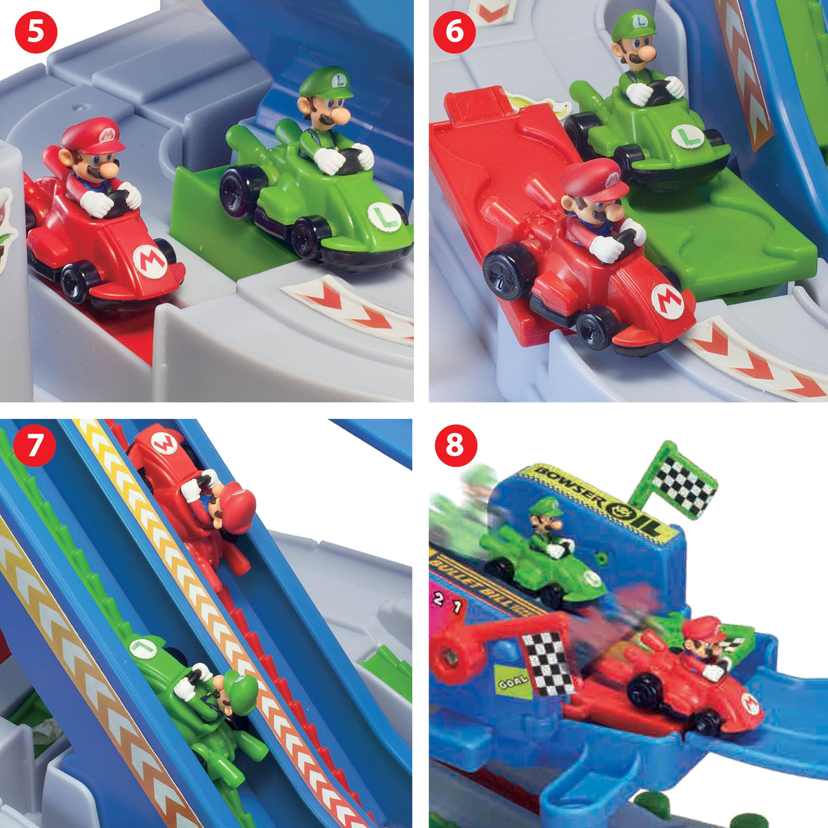 EPOCH Games Mario Kart Racing Deluxe control buttons enable precise steering.