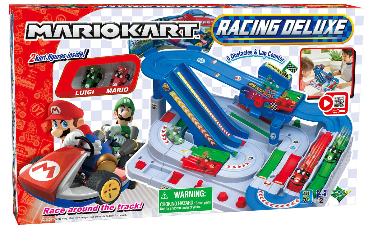 EPOCH Games Mario Kart Racing Deluxe gameplay session showcasing family-friendly fun.