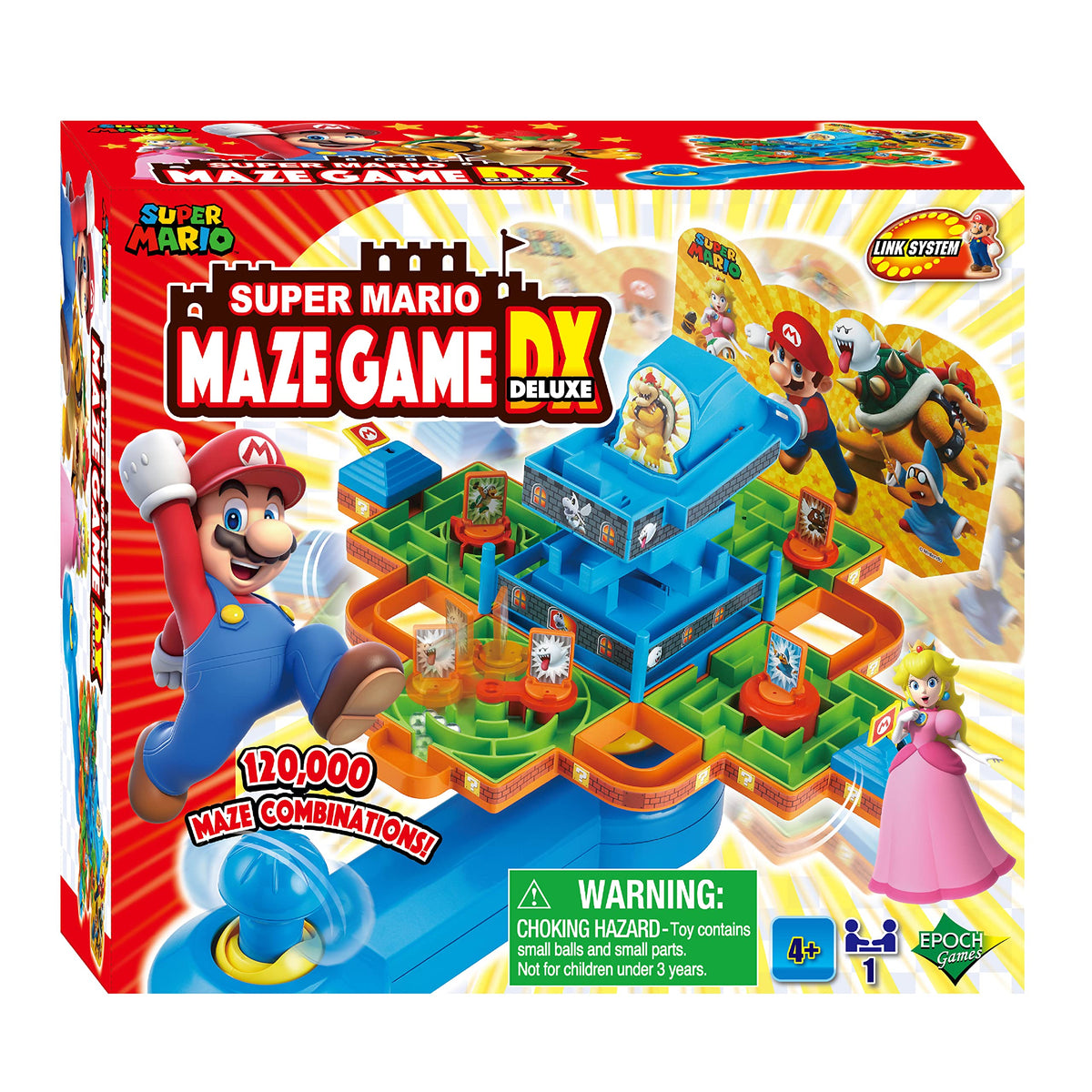 Epoch Super Mario Maze Game Deluxe five-character plates for quick setup