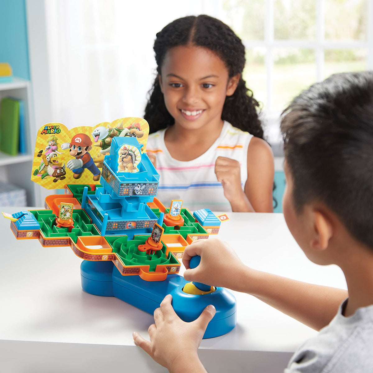 Epoch Super Mario Maze Game Deluxe two-player setup for shared fun