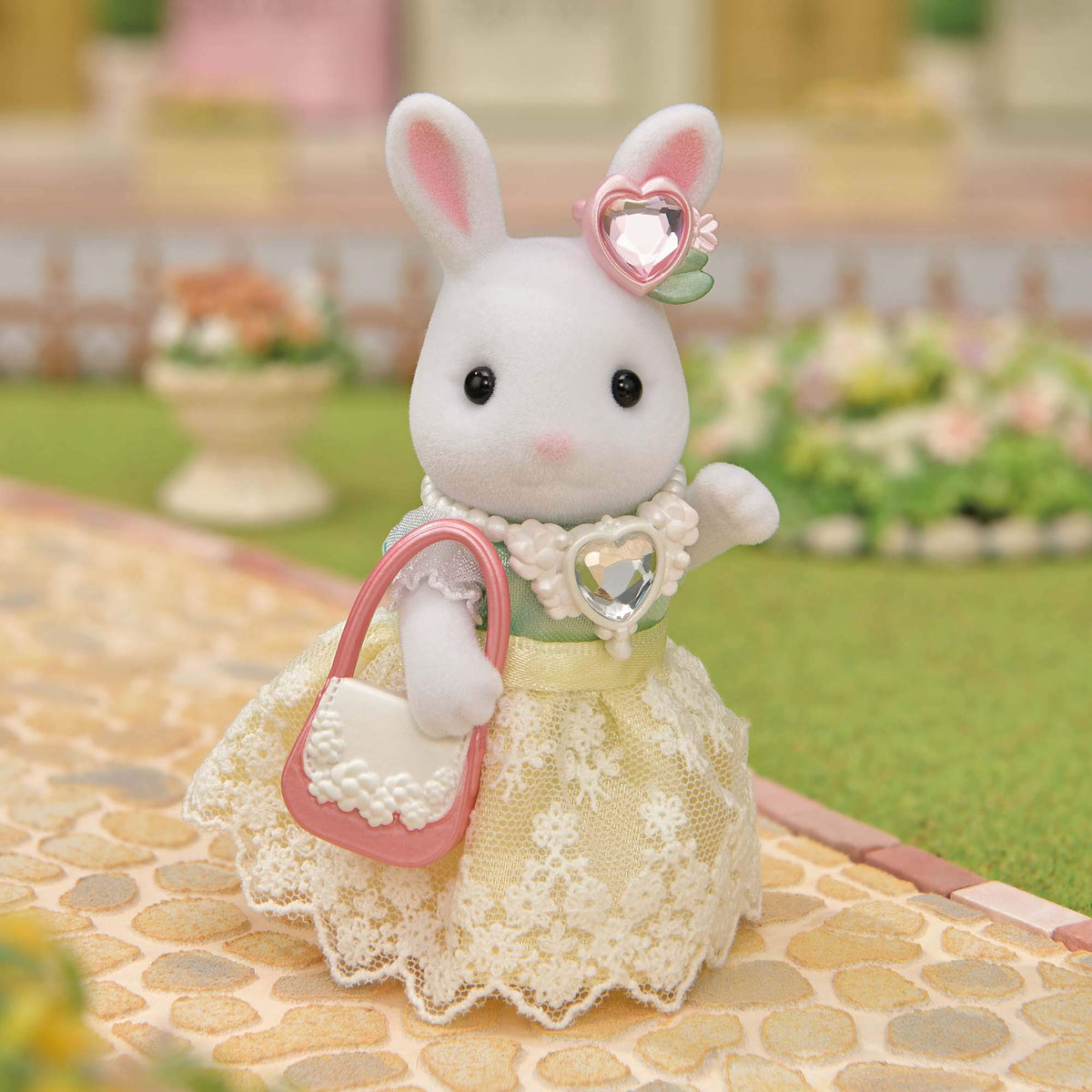 Epoch Sylvanian wardrobe accessories neatly organized for play