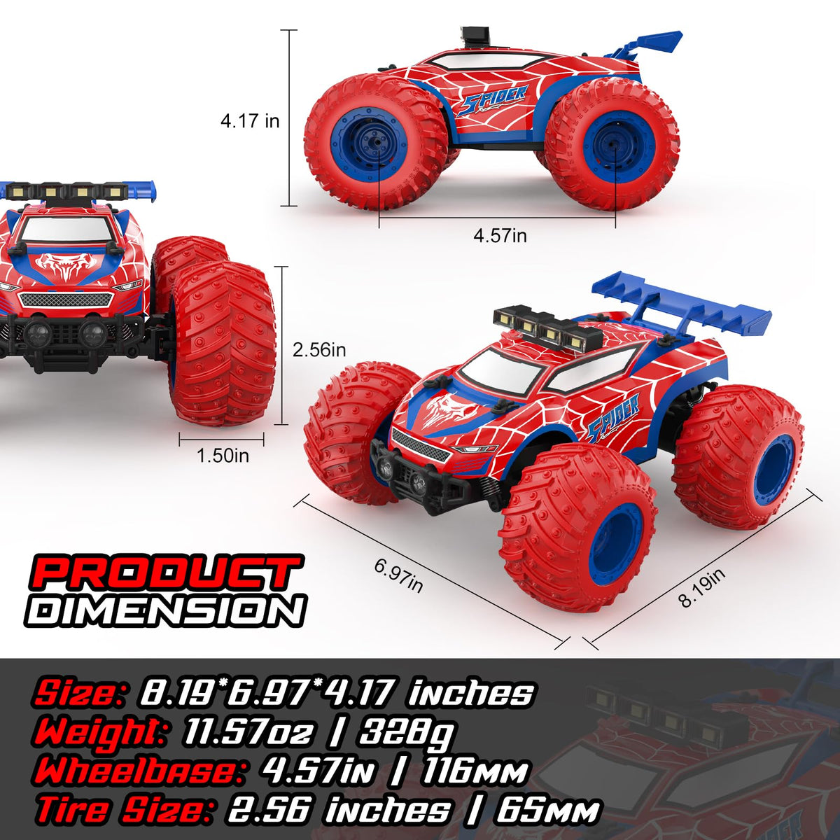 EpochAir 1:18 RC car remote control with interference-free connection